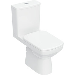 Безободковый унитаз-компакт Geberit Selnova Square 503.086.00.1 (с сиденьем), фото 