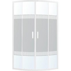 Душевая кабина Eger Tisza WS 599-021-S/1 (90x90 см, стекло с рисунком, профиль белый глянцевый), фото 