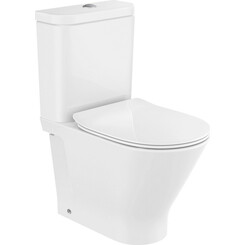 Безободковый унитаз-компакт Roca Legacy A34D0N0000 (с сиденьем), фото 