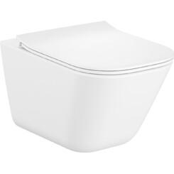 Безободковый подвесной унитаз Roca Gap A34H472000 (с сиденьем), фото 