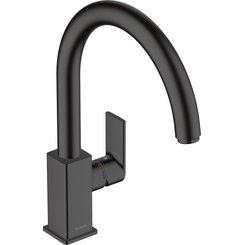 Змішувач для кухні Hansgrohe Vernis Shape Black Matt 71871670 (чорний матовий), Колір виробника: чорний матовий, фото 