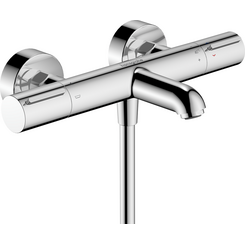 Смеситель для ванны с термостатом Hansgrohe Ecostat Element Chrome 13347000, Цвет производителя: хром, фото 