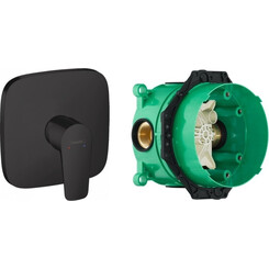 Смесителя скрытого монтажа для душа Hansgrohe Talis E Black Matt 71765670+01800180 (черный матовый, внутренняя часть в комплекте), фото 