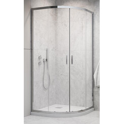 Душевая кабина Radaway Alienta E Chrome 10248010-01-01 (100x80 см, стекло прозрачное, профиль хром), Доступные размеры: 100 x 80, Цвет производителя: хром, фото 