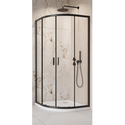 Душевая кабина Radaway Alienta A Black 10228080-54-01 (80x80 см, стекло прозрачное, профиль черный матовый), Доступные размеры: 80 x 80, Цвет производителя: черный матовый, фото 