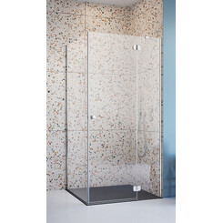 Душевая кабина Radaway Torrenta KDJ Chrome 132202-01-01R (90x90R см, правосторонняя, стекло прозрачное, петли хром), Доступные размеры: 90 x 90 R, фото 