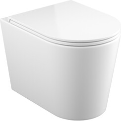 Безободковый подвесной унитаз Koller Pool Grace GR-0515-RQ (воронкообразный, с сиденьем), фото 