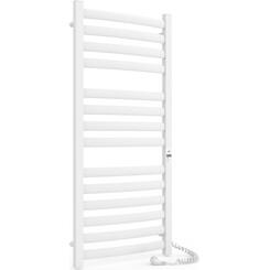 Электрический полотенцесушитель Laris Зебра Атлант Премиум ЧК14 75201082 (500x1200, белый матовый, правый), Доступные размеры: 500 x 1200, Подключение полотенцесушителя: правое, фото 