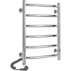 Электрический полотенцесушитель Laris Виктория П6 S3 73207820 (450x600, хром/белый/черный/золото/бронза, левый, сенсорный, с программатором), Доступные размеры: 450 x 600, Подключение полотенцесушителя: левое, фото 