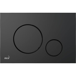 Клавиша смыва AlcaPlast M678 (черная матовая), Цвет производителя: черный матовый, фото 