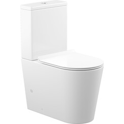 Безободковый унитаз-компакт Koller Pool Grace 1808560199 (GR-0650-RQ-C+GR-0650-RQ-T, воронкообразный, с сиденьем), Цвет производителя: белый, фото 