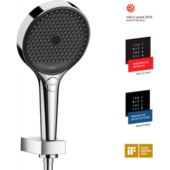 Лейка для душа Hansgrohe Rainfinity Chrome 26851000 (трехрежимная, с шлангом и держателем), фото 