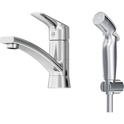 Смеситель для умывальника Damixa Origin Bit 770230000 (с гигиеническим душем), фото 