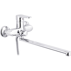 Змішувач для ванни Kroner KRP Elbe C071 (з лійкою та шлангом), фото 