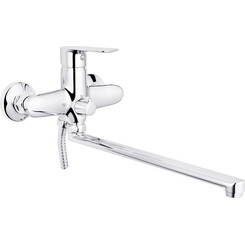 Змішувач для ванни Kroner KRP Main C070 (з лійкою та шлангом), фото 