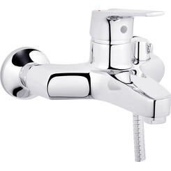 Змішувач для ванни Kroner KRP Odra C060 (з лійкою та шлангом), фото 