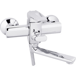 Змішувач для ванни Kroner KRP Kante C060 (з лійкою та шлангом), фото 