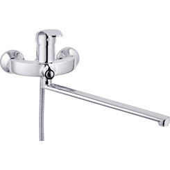 Змішувач для ванни Kroner KRP Konstante C070 (з лійкою та шлангом), фото 