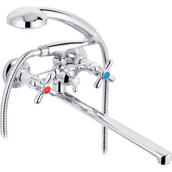 Змішувач для ванни Kroner KRP Royce C072 (з лійкою та шлангом), фото 