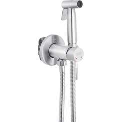 Гигиенический душ со смесителем Kroner KRP Edelstahl Klassisch ESG053 (нержавейка, скрытого монтажа), Цвет производителя: нержавейка, фото 