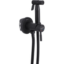 Гигиенический душ со смесителем Kroner KRP Edelstahl Klassisch SCH053 (черный матовый, скрытого монтажа), Цвет производителя: черный матовый, фото 