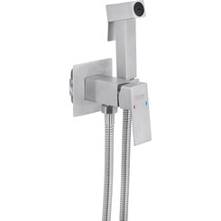 Гигиенический душ со смесителем Kroner KRP Edelstahl Kubus ESG053 (нержавейка, скрытого монтажа), Цвет производителя: нержавейка, фото 