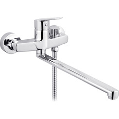 Смеситель для ванны Kroner KRP Hagen C071 (с лейкой и шлангом), фото 