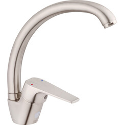 Смеситель для кухни Kroner KRM Odra N035 (никель), Цвет производителя: никель, фото 