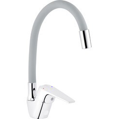 Смеситель для кухни Kroner KRM Odra C032GRA (хром/серый), Цвет производителя: хром, серый, фото 