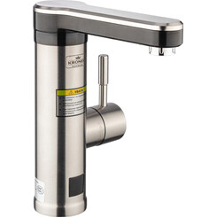 Проточный водонагреватель для кухни Kroner KRP Volt ESG089 (никель, с дисплеем и электронагревом 3 кВт), фото 