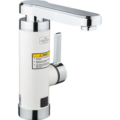 Проточный водонагреватель для кухни Kroner KRM Volt CW189 (белый/хром, с дисплеем и электронагревом 3 кВт), фото 