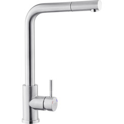 Смеситель для кухни Kroner KRP Edelstahl Klassisch ESG03917 (Klassisch-ESG03918V, нержавейка, c выдвижной лейкой), Цвет производителя: нержавейка, фото 