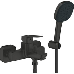 Смеситель для ванны Grohe Cubeo 1018142430 (черный матовый, с лейкой и шлангом), Цвет производителя: черный матовый, фото 