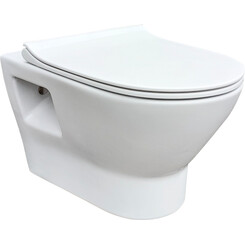 Безободковый подвесной унитаз RJ Feel Rimless RJ4545 (с сиденьем), фото 