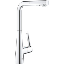 Змішувач для кухні Grohe Scala 30441000 (хром, з висувною лійкою), Колір виробника: хром, фото 