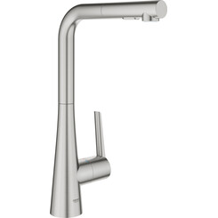 Змішувач для кухні Grohe Scala 30441DC0 (суперсталь, з висувною лійкою), Колір виробника: суперсталь, фото 