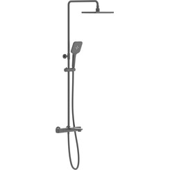 Душевая система с термостатом Imprese Bilovec Black Matt t048B00910SQ (черная матовая, с изливом), Цвет производителя: черный матовый, фото 