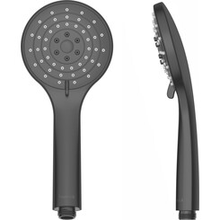 Лейка для душа Imprese Black Matt f03600110AB (черная матовая, трехрежимная), Цвет производителя: черный матовый, фото 