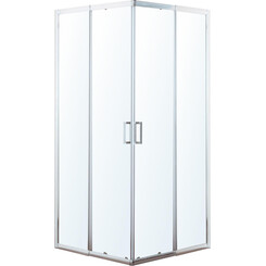 Душевая кабина Eger VI`Z new CC Chrome 599-066СС/1 (95x95 см, стекло прозрачное, профиль хром), Доступные размеры: 95 x 95, Цвет производителя: хром, фото 