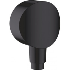 Подключение для душевого шланга Hansgrohe Fixfit Black Matt 26453670 (черное матовое), Цвет производителя: черный матовый, фото 