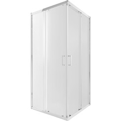 Душевая кабина Qtap Taurus Chrome TAUCRM1011SC6 (100x100 см, стекло прозрачное, профиль хром), фото 