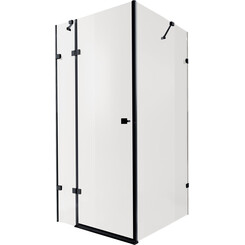 Душевая кабина Qtap Capricorn Black Matt CAPBLA1099SC6 (90x90 см, стекло прозрачное, профиль черный матовый), фото 