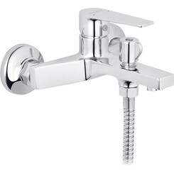 Змішувач для ванни Kroner KRP Eifel C060 (з лійкою та шлангом), фото 