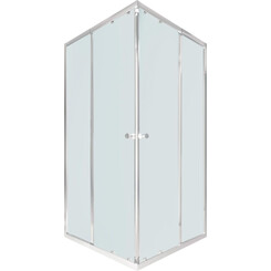 Душевая кабина Qtap Pisces Chrome PISCRM10911SP5 (105x105 см, стекло матовое, профиль хром), Доступные размеры: 105 x 105, Цвет производителя: хром, фото 