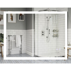 Зеркало для ванной комнаты Qtap Mideya QT2078NCF9070W (90x70 см, с подсветкой, антизапотеванием и диммером), Доступные размеры: 90 x 70, фото 