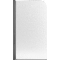 Штора на ванну Qtap Standard Black STDBLM407513APL (75x130 см, стекло матовое, профиль черный), Доступные размеры: 75 x 130, Цвет производителя: черный, фото 