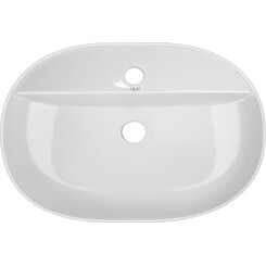 Умывальник Qtap Scorpio White Glossy QT14118045W (60x40 см, белый глянцевый), Доступные размеры: 60 x 40, Цвет производителя: белый глянец, фото 
