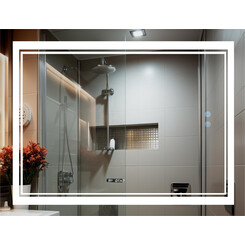 Зеркало для ванной комнаты Qtap Cardinal QT0478C12080 (120x80 см, с подсветкой, антизапотеванием и диммером), Доступные размеры: 120 x 80, фото 