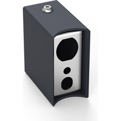 Комплект для скрытого подключения полотенцесушителя Laris 73207776 (графит, для круглой стойки), Цвет производителя: матовый графит, фото 