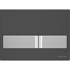 Панель змиву Koller Pool Neon black/chrome KP-226-004 (чорний/хром), Колір виробника: чорний, хром, фото 